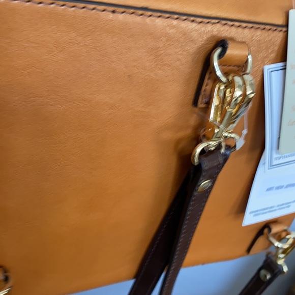 Divans Firenze 3 way bag Genuine Leather made in Italy NWT - Picture 6 of 9